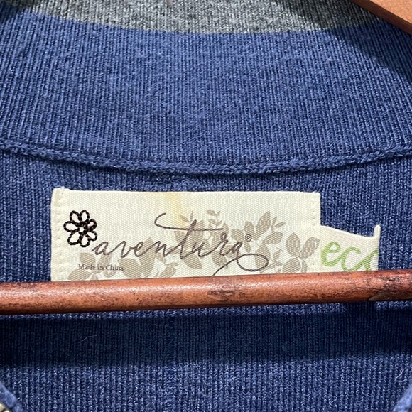 Aventura Women’s Zipper Cardigan Tunic Small Blue - Picture 2 of 13